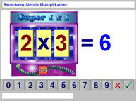 Aufgabenbild Therapiemodul Rechnen 02: Multiplikation, Übungen kleines 1x1